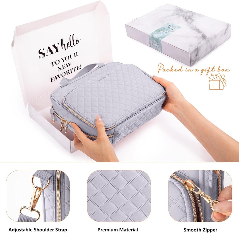 IMAGINING Large Bible Case with Quilted Cover – Bible Carrying Bag for Women with Shoulder Strap, Pockets & Gift Box | Bible Gift for Girls, Women, Bible Study - Image 4